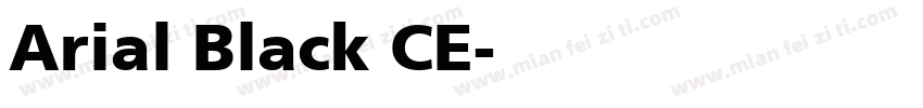 Arial Black CE字体转换